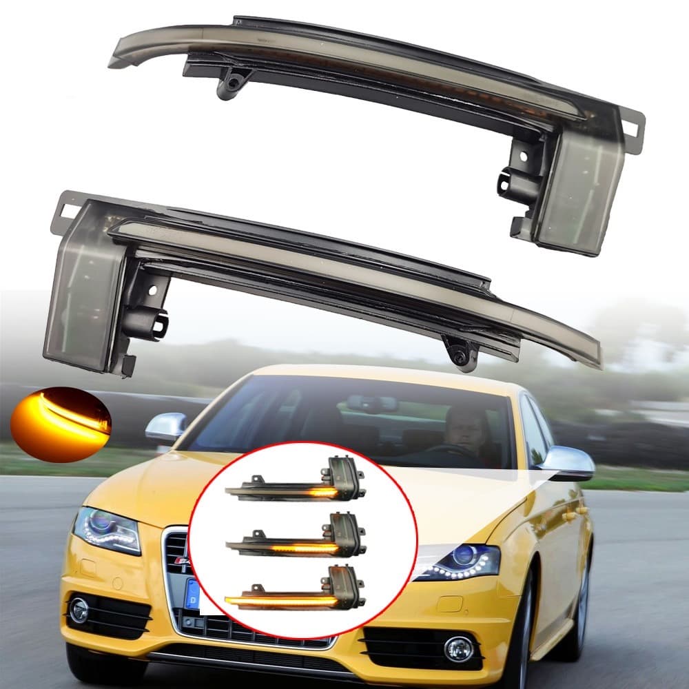Динамични Бягащи Мигачи За Огледала За:Audi A3/S3 8P;A4;A5;A6/C6;B8;S5;S6;RS4;RS5;Q3